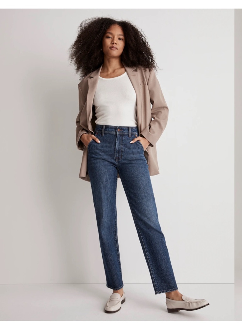 Madewell perfect vintage jeans dark wash